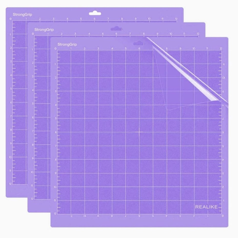 Xinart Fabric 12 x12 StrongGrip Cutting Mat for Cricut Maker (3 Mats)